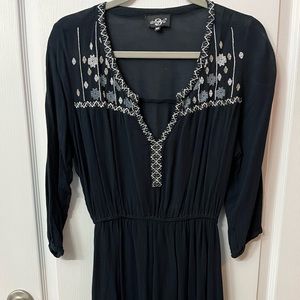 Long Sleeve Western Dress - Medium